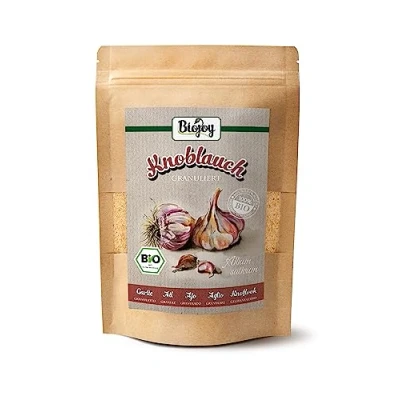 Imagen de Biojoy Ajo granulado BIO (500 g), seco, natural y sin aditivos (Allium cepa)