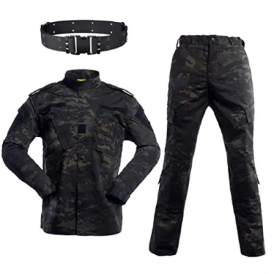 Imagen de WISEONUS Uniformes Tácticos Camuflaje Ropa Caza Airsoft Chaqueta Camisas y Pantalones Paintball BDU Combat Suit para Tiro Juego de Guerra