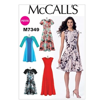 Imagen de McCall&#039;s Patterns Pattern 7349, Vestidos señorita, Tallas 6 14, A5 (6 8 10 12 14)