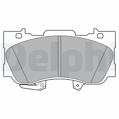 Imagen de DELPHI LP3592 Juego de pastillas freno con avisador acústico desgaste Chapa antichirridos accesorios FORD USA: Mustang Mk6 Coupé