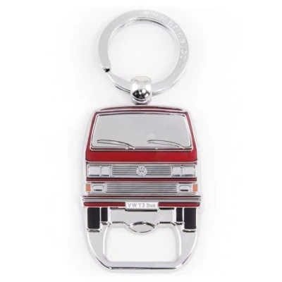 Imagen de BRISA VW Collection llavero Anillo de Accesorio con abridor botellas T3 Camper Bus (Frontal del Bus/Rojo) a Regalo/Souvenir (Rojo)