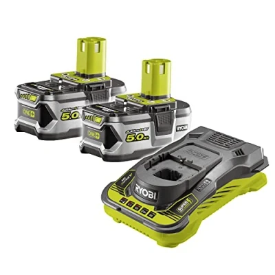 Imagen de Set de cargador y baterías recargables Ryobi RC18150 250 Litio Ion 5 Ah 18 V