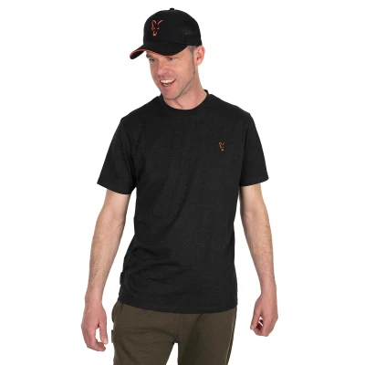 Imagen de Fox Collection T Shirt Black &amp; Orange L Camiseta de pesca