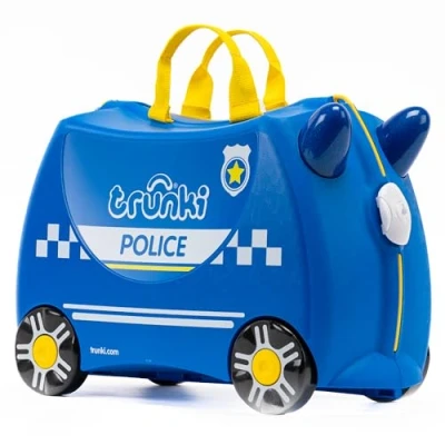 Imagen de Trunki Maleta Infantil Niño Equipaje Cabina Correpasillos Percy El Policía (Azul)