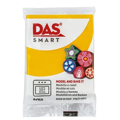Imagen de DAS Smart, Pasta para modelar que se endurece al horno, 57g, Amarillo cálido