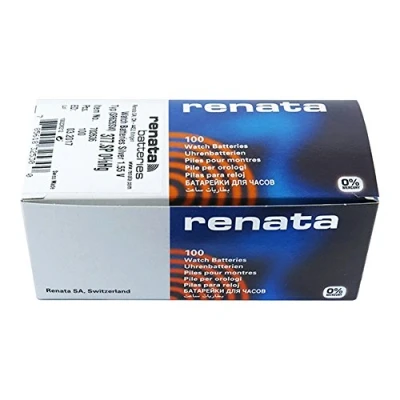 Imagen de Renata Lote de 5 pilas botón plata óxido 394/SR936SW 0% mercurio