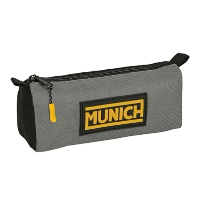 Imagen de Safta MUNICH MOONLESS Portatodo con cremallera y compartimiento, Estuche Infantil, Niño, Ideal para Niños en Edad Escolar, Cómodo Versátil, Calidad Resistencia, 21x7x8 cm, Color