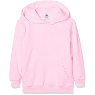 Imagen de Fruit Of The Loom SS026B, Sudadera con Capucha para Niños, Rosa (Light Pink ), 14 15 años (Talla del fabricante: 164)