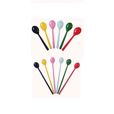 Imagen de Juego de 12 cucharas melamina 6 cucharaditas + postre