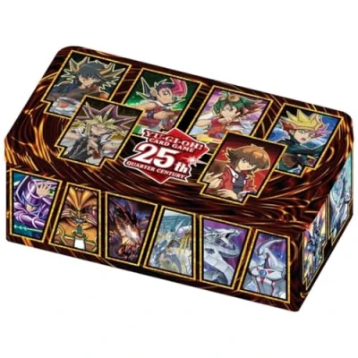 Imagen de KONAMI Yu Gi Oh Trading Card Game Tin of Dueling Heroes 25th Anniversary Alemana, 1.ª Edición