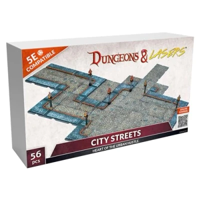 Imagen de Archon Studio Dungeons &amp; Lasers: City Streets Miniatura Terreno Sin pintar Compatible con DND y otros juegos de mesa RPG