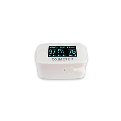 Imagen de SCALESON S250 Pulsioxímetro/Oxímetro de dedo mide la saturación oxígeno, frecuencia del pulso, el índice perfusión pantalla OLED fácil lectura para adultos y niños