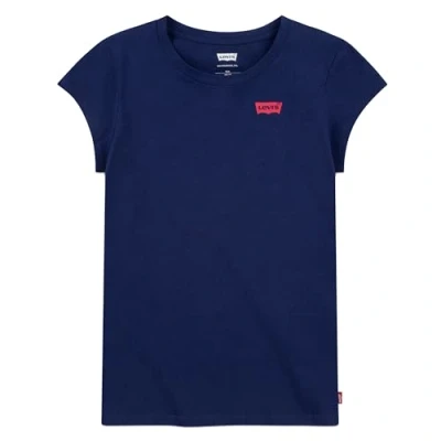 Imagen de Levi&#039;s Lvg Ss Batwing Tee, Camiseta Niñas, Azul (Medieval), 8 años