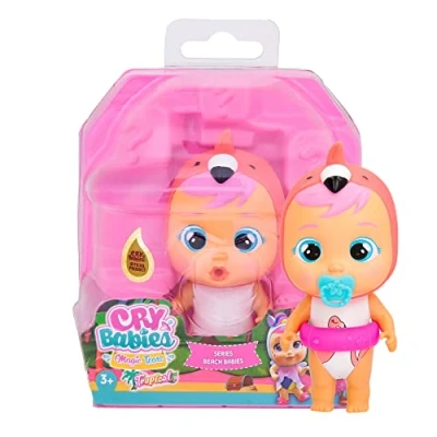 Imagen de BEBÉS LLORONES LÁGRIMAS MÁGICAS Tropical Beach Babies Fancy, Muñeca coleccionable que Llora lágrimas de verdad con Bañador y 4 Accesorios Juguete para niñas niños +3 Años