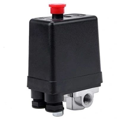 Imagen de WiMas Interruptor de presión 4 orificios, AC 220 V 20 A, válvula control compresor aire para una rápida reducción 90 120 PSI