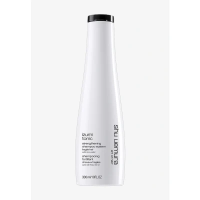 Imagen de Shu Uemura, Champú Fortificante Izumi Tonic, Para todo tipo de cabello, Enriquecido con Agua Arroz, Brillo y Volumen, 300 ml