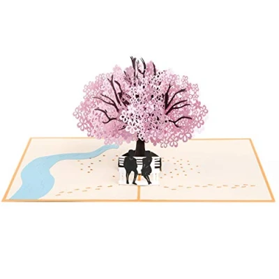 Imagen de Vicloon Tarjeta de Felicitación 3D Pop up, Boda e Invitación con Sobre y Diseño en Relieve, San Valentín Cumpleaños para Novios, Novias, Aniversario, Navidad