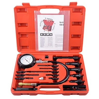 Imagen de DAYUAN 17 piezas Comprobador de compresión motor diésel Kit herramientas Compresor automotriz