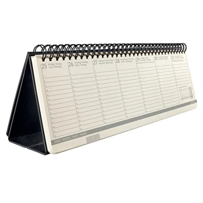 Imagen de SIGEL C2480 Conceptum Agenda planning de mesa 2024, large, negro, tapa dura, 2 páginas = abajo semana vista / arriba espacio para notas, 132