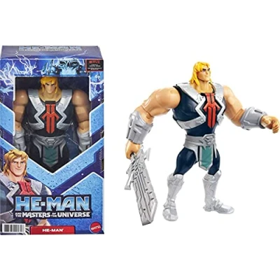 Imagen de Masters of The Universe Figura de acción HeMan y Grande, personaje Motu 8.5 pulgadas basado en series animadas, batalla para juegos narración, regalo 4 años