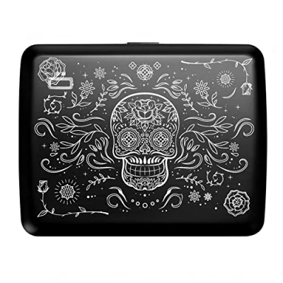 Imagen de ÖGON DESIGNS Cartera de Aluminio Smart Case V2 Large Compartimento Oculto para Monedas y Billetes Protección RFID Capacidad 10 Tarjetas