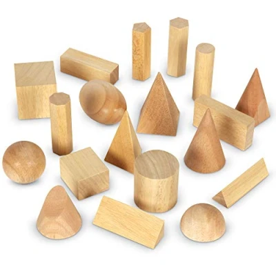 Imagen de Learning Resources Bloques geométricos de Madera (Set 19)