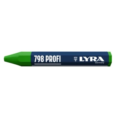 Imagen de LYRA L4880067 798 tizas de cera profesionales para marcas en muchas superficies, caja con 12 verdes