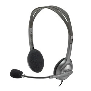 Imagen de Auriculares Logitech H111, Jack 3.5 mm, Micrófono giratorio, Sonido estéreo, Diadema ajustable, Windows Mac, Gris