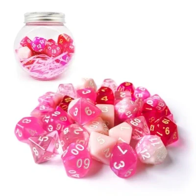 Imagen de Bescon Polyhedral RPG Dice Full 35pcs Blossom Set, DND Role Playing Game 5X7pcs