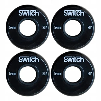 Imagen de Wheels for Inline Skates Ruedas de repuesto para patines en línea (59 mm), color negro