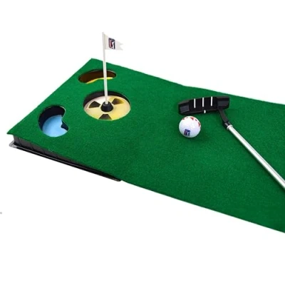 Imagen de PGA Tour Alfombrilla de Golf 1.8 m con Putter Desmontable y Pelota para Mejorar la alineación