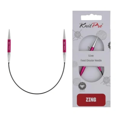 Imagen de KnitPro Agujas de tejer fijas Zing Alfileres circulares 22,5 cm x 5 mm