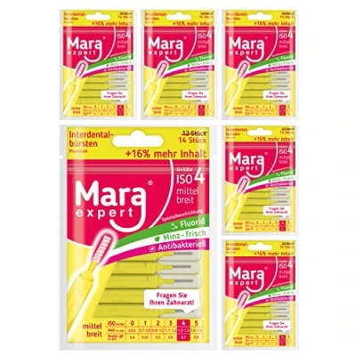 Imagen de Cepillos interdentales de Mara Expert para la limpieza interdental con sabor a menta.