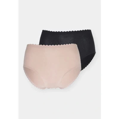Imagen de DIM Touch EASY Brief Waist 2 PACK Braguitas, Mujer, Talla: 44/46, New skin/noir
