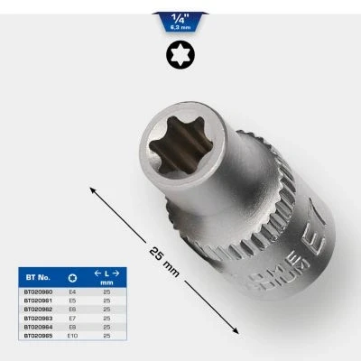 Imagen de KS TOOLS BT020961 Piezas insertables de llave cubo E5 Torx exterior