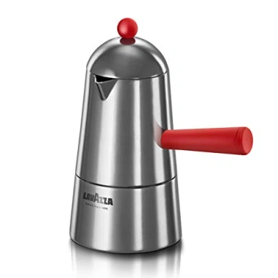 Imagen de ILSA Pop Carmencita, Cafetera de aluminio, inducción, mango rojo, 3 tazas