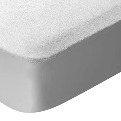 Imagen de Pikolin Home Protector de Colchón Impermeable Rizo y Transpirable Absorbente, Antiácaros, Certificado Oeko Tex, para Cama 90, hasta 32 cm Altura Cubrecolchón 90 x 190/200