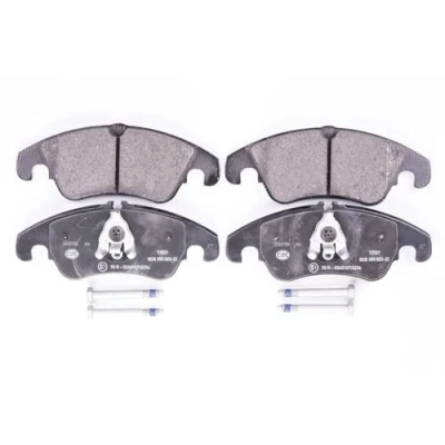 Imagen de HELLA 8DB 355 023 221 Juego de pastillas freno con contacto avisador desgaste tornillos pinza accesorios AUDI: A6 C7 Berlina, Q5
