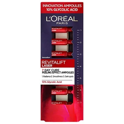 Imagen de L&#039;Oreal Revitalift Laser 7 Days Ampoules 10% Glycolic Acid Peel Set 7x1ml (4402)
