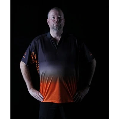 Imagen de Unicorn Jugador Camisa, diseño de Dardos, Hombre, Team, Naranja, XL