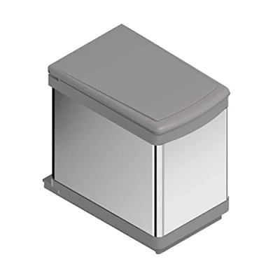 Imagen de Menage Confort Cubo de Basura extraíble Acero Inoxidable Capacidad 16L para Mueble Cocina