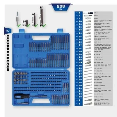 Imagen de KS TOOLS BT053208 Kit, bits de destornillador 208