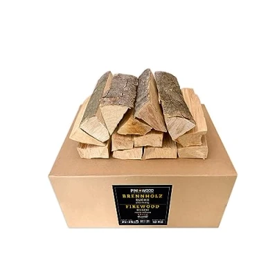 Imagen de PINI Leña de haya lista para horno, 10 kg, aprox. 25 cm, chimenea, barbacoa, horno pizza, ahumador