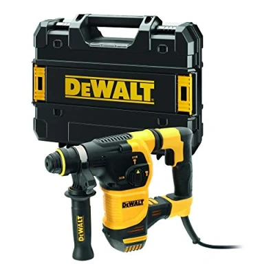 Imagen de DEWALT D25333K QS Martillo Perforador SDS Plus 30 mm, 950W, 3.5 J, 0 1,150 rpm, 4,300 IPM, Sistema de Control Vibración, Incluye Maletín Transporte, Empuñadura y Tope Profundidad