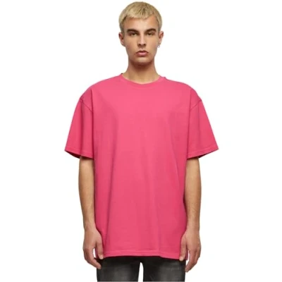 Imagen de Build Your Brand By102 Heavy Oversize tee Camiseta, Rosa Hibisco, 5XL Hombres