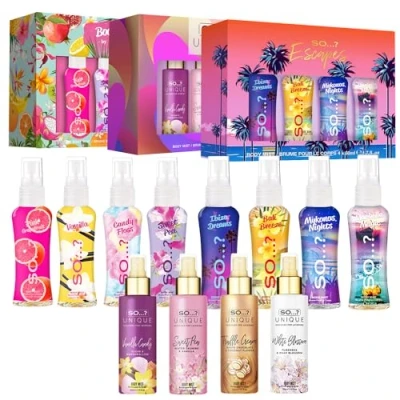 Imagen de So…? Summer Escapes, Body Mist by &amp; Unique Womens Gift Sets Bundle, Fragrance Spray (4x50ml) Pack of 3