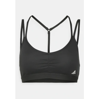 Imagen de adidas Performance YO ESS LS Sujetadores deportivos con sujeción ligera, Mujer, Talla: XXSxA C, Black