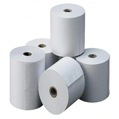 Imagen de 8 rollos de papel termico 80x80x12 para tpv, registradora, impresoras ticket epson compatibles