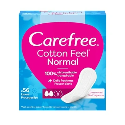 Imagen de Carefree Pantalones Cotton Feel Normal, 56 unidades (paquete de 1) (el embalaje puede variar)