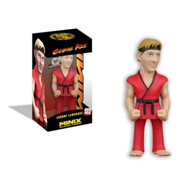 Imagen de BANDAI Minix Figura De colección 12 cm, Cobra Kai, Johnny Lawrence Rojo, Coleccionables para Exhibición, Idea Regalo, Juguetes Niños y Adultos, Fans TV (MN18932)